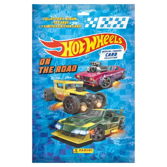 HOT WHEELS OFFICIAL TRADING CARDS - PANINI - ON THE ROAD SERIES - RANDOM PACK OF 1