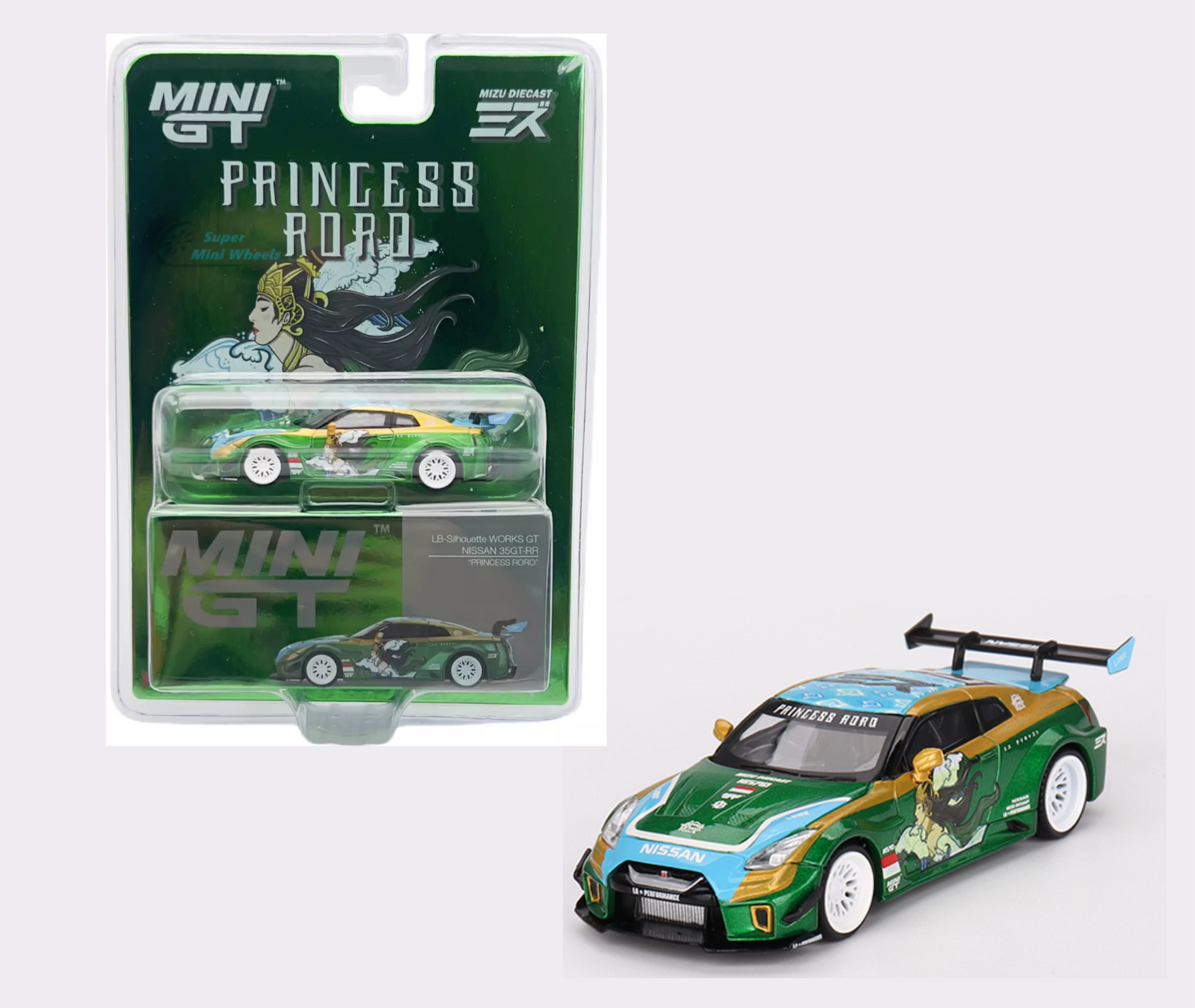 MINI GT - LB SILHOUETTE WORKS GT - NISSAN 35GT-RR - PRINCESS RORO - Its Fun- Hot wheels - matchbox - diecast