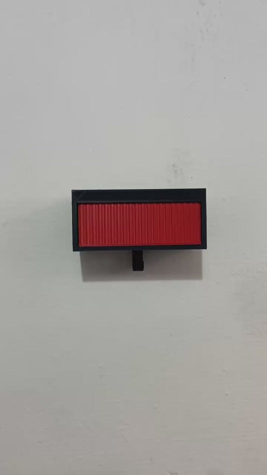 3D PRINTED GARAGE KEY HOLDER WITH OPENABLE DOOR - WHITE/BLACK
