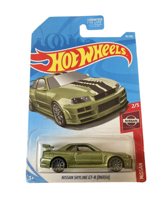 HOT WHEELS - NISSAN SKYLINE GT-R (BNR34) - 1C (SOFT EDGE)