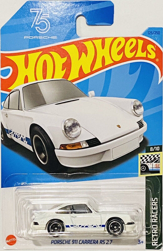 PORSCHE 911 CARRERA RS 2.7 WHITE - 4A - Its Fun- Hot wheels - matchbox - diecast