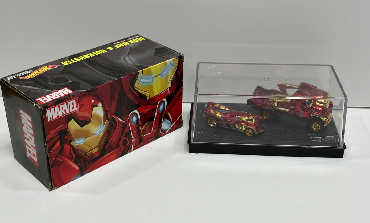 HOT WHEELS - 2017 SDCC - MATTEL & MARVEL COLLAB - HOT WHEELS CHARACTER CARS - IRON MAN AND HULKBUSTER