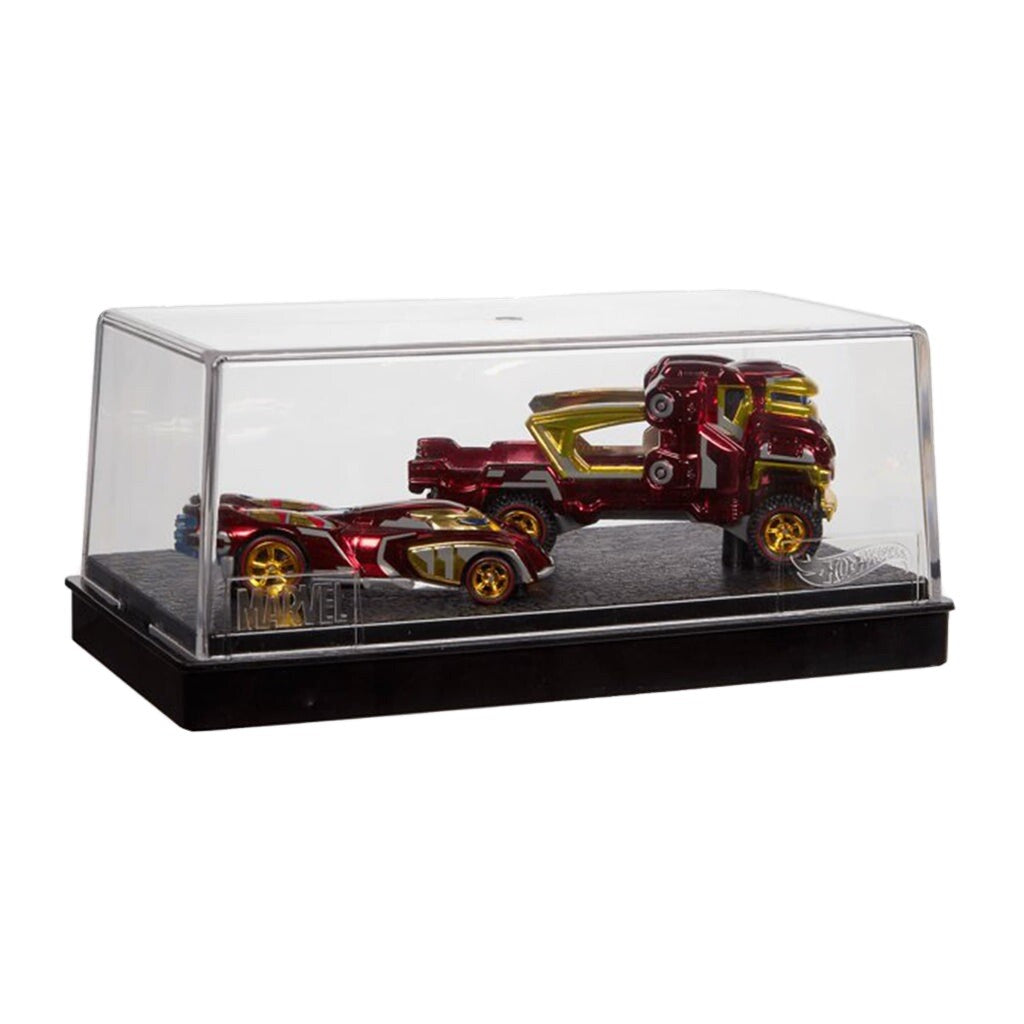 HOT WHEELS - 2017 SDCC - MATTEL & MARVEL COLLAB - HOT WHEELS CHARACTER CARS - IRON MAN AND HULKBUSTER