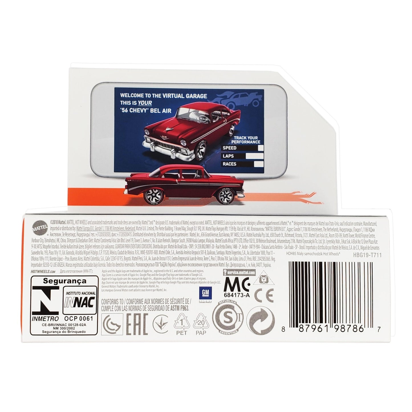 HOT WHEELS - ID CAR - 56 CHEVY BEL AIR - RARE COLLECTIBLE