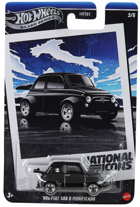 HOT WHEELS NATIONAL ICONS - 60S FIAT 500D MODIFICADO - 5B