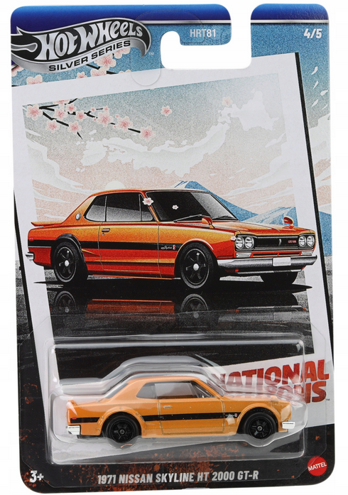 HOT WHEELS NATIONAL ICONS - 1971 NISSAN SKYLINE HT 2000 GT-R - 5B