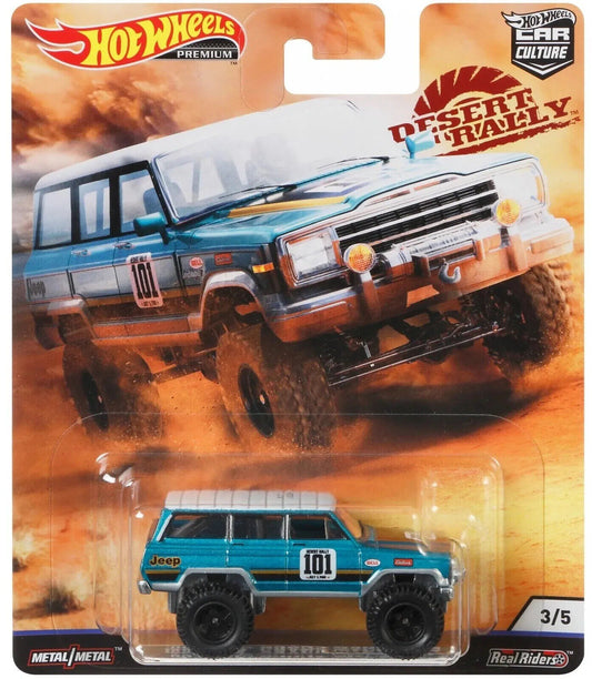 HOT WHEELS PREMIUM - DESERT RALLY - 88 JEEP GRAND WAGONEER - 5A