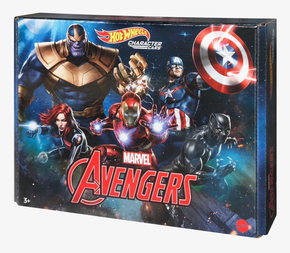 IMPORTED - HOT WHEELS EXCLUSIVE - MARVEL AVENGERS THEMED SET OF 5 CARS
