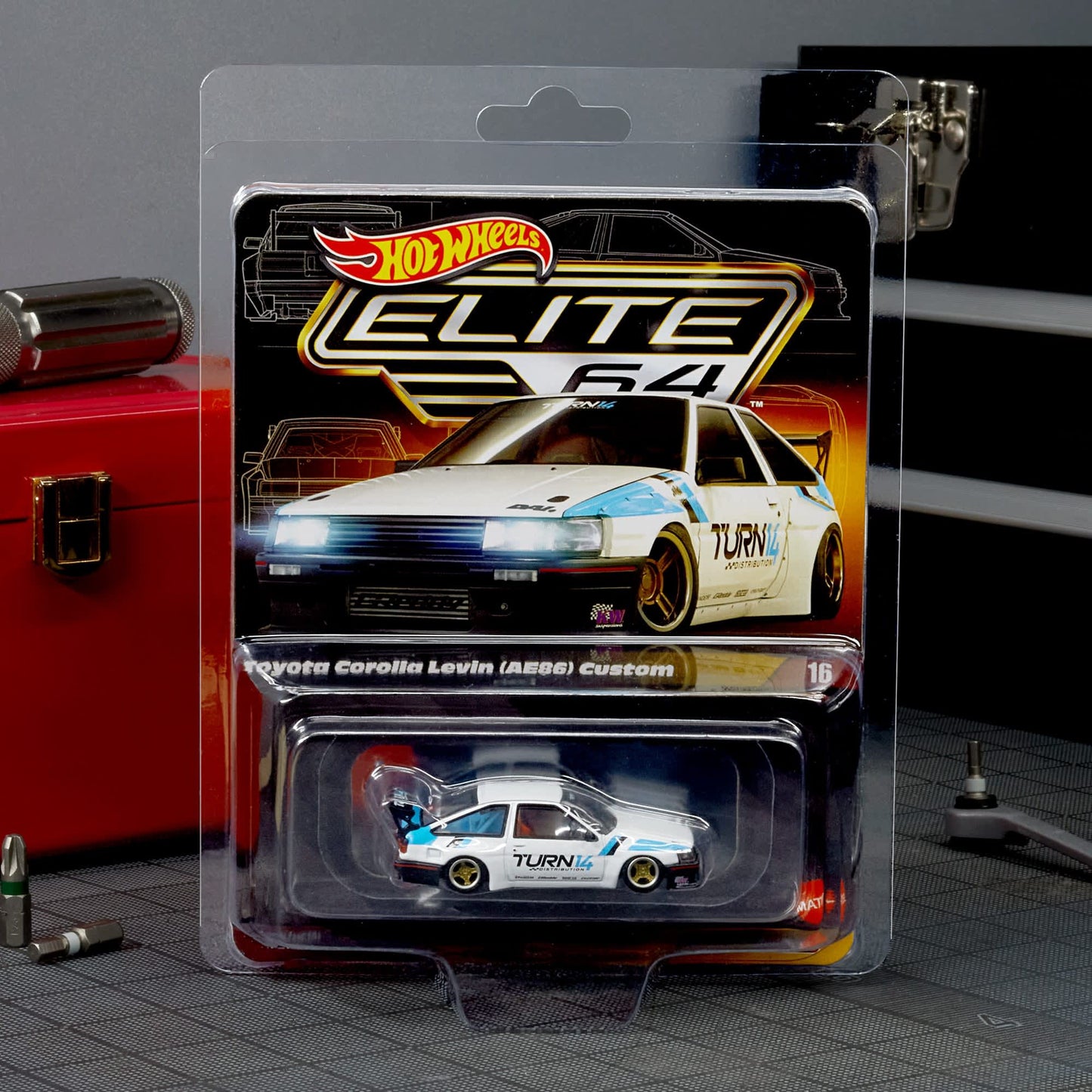 HOT WHEELS - ELITE64 TOYOTA COROLLA LEVIN (AE86) CUSTOM