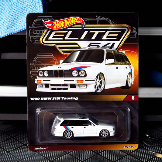 BLISTER ISSUE - HOT WHEELS ELITE64 - 1990 BMW 318i TOURING - COMES WITH PROTECTOR